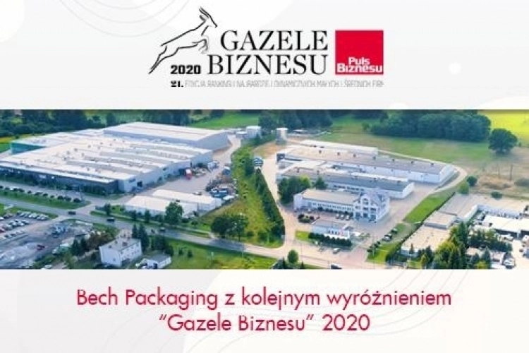 BECH PACKAGING Z KOLEJNYM WYRÓŻNIENIEM “GAZELE BIZNESU” 2020